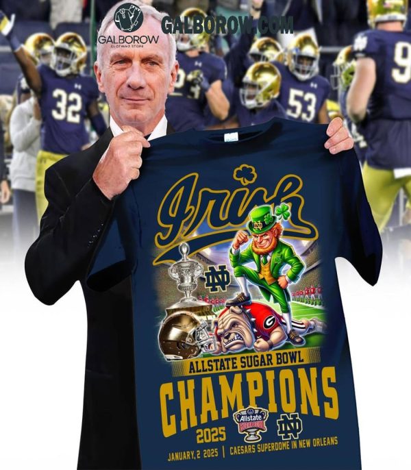 Allstate Sugar Bowl 2025 Notre Dame Fighting Irish Champions T-Shirt