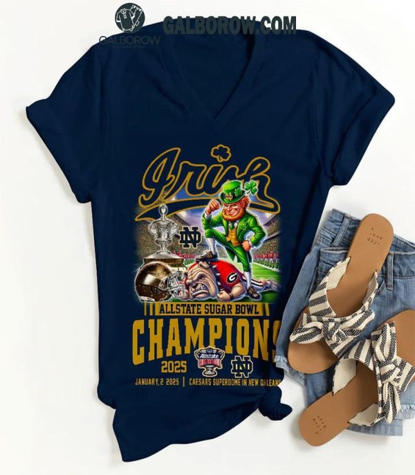 Allstate Sugar Bowl 2025 Notre Dame Fighting Irish Champions T-Shirt