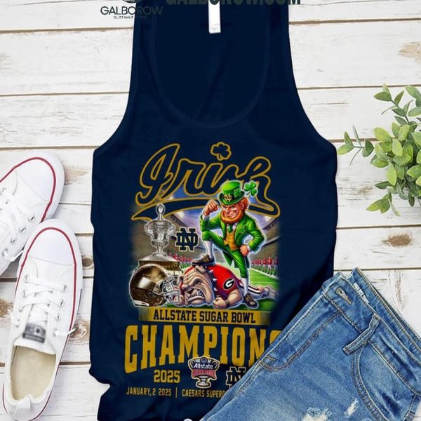 Allstate Sugar Bowl 2025 Notre Dame Fighting Irish Champions T Shirt