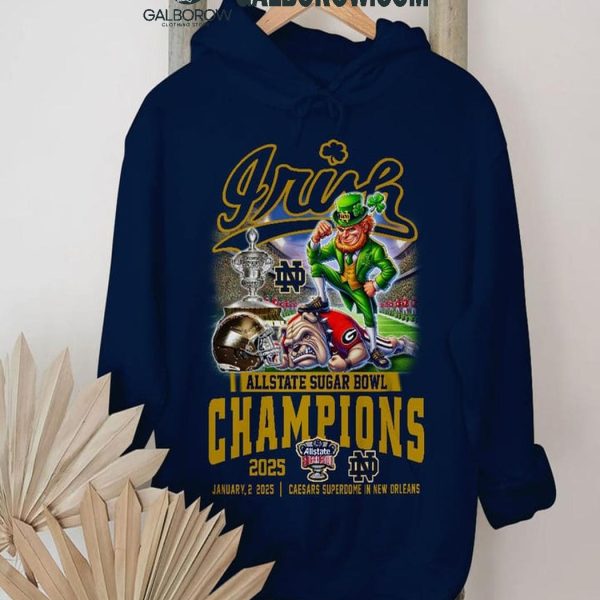 Allstate Sugar Bowl 2025 Notre Dame Fighting Irish Champions T Shirt