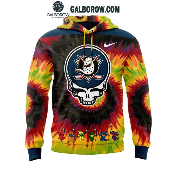 Anaheim Ducks Grateful Dead 2025 Crazy Rock Night Hoodie T-Shirt