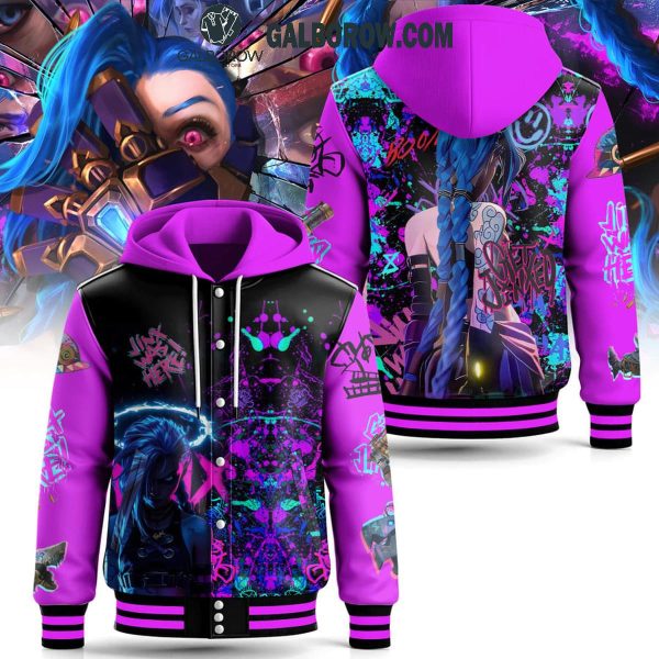 Arcane League Of Legends Jinx Get Jinxed Die For You 2025 Baseball Jacket