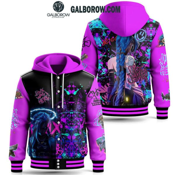 Arcane League Of Legends Jinx Get Jinxed Die For You 2025 Baseball Jacket