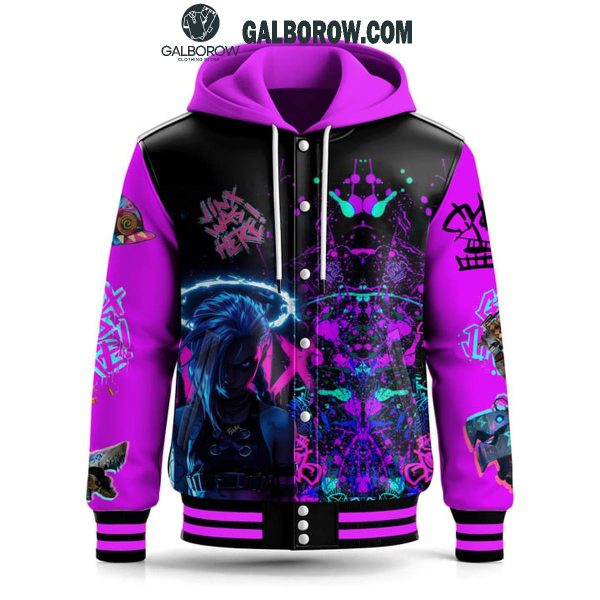 Arcane League Of Legends Jinx Get Jinxed Die For You 2025 Baseball Jacket