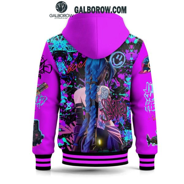 Arcane League Of Legends Jinx Get Jinxed Die For You 2025 Baseball Jacket