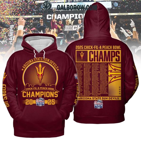 Arizona State Sun Devils Champions 2025 Hoodie T Shirt