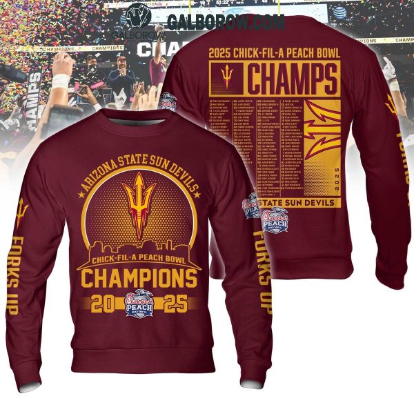 Arizona State Sun Devils Champions 2025 Hoodie T Shirt