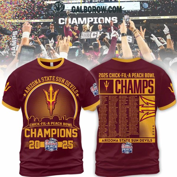 Arizona State Sun Devils Champions 2025 Hoodie T Shirt