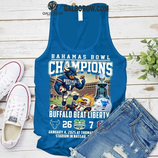 Buffalo Bulls Bahamas Bowl Champions Beat Liberty 2025 T-Shirt