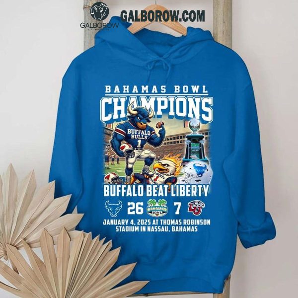 Buffalo Bulls Bahamas Bowl Champions Beat Liberty 2025 T-Shirt