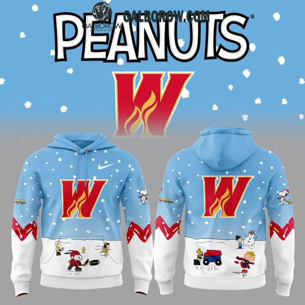 Calgary Wranglers 2025 Hockey Snoopy Peanuts Celebration Holidays Hoodie T-Shirt