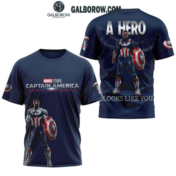 Captain America Brave New World A Hero Looks Like You 2025 Hoodie T-Shirt