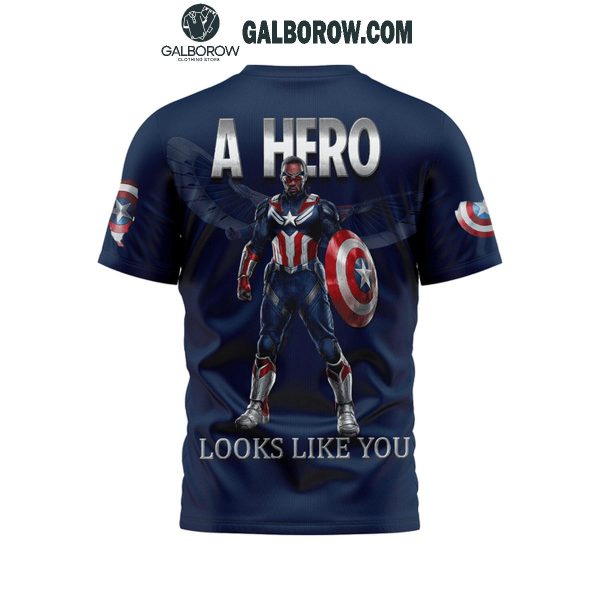 Captain America Brave New World A Hero Looks Like You 2025 Hoodie T-Shirt