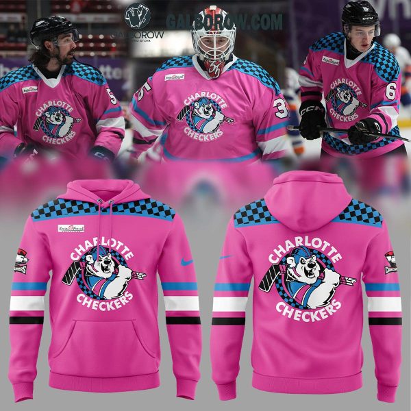 Charlotte Checkers Hockey Neon Night Celebration 2025 Hoodie T-Shirt