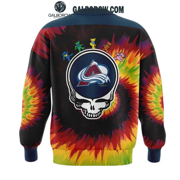 Colorado Avalanche Grateful Dead 2025 Crazy Rock Night Hoodie T-Shirt