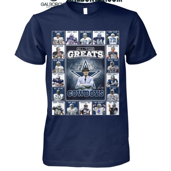 Dallas Cowboys All Time Greats Of The Cowboys Football 2025 T Shirt