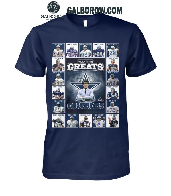 Dallas Cowboys All-Time Greats Of The Cowboys Football 2025 T-Shirt