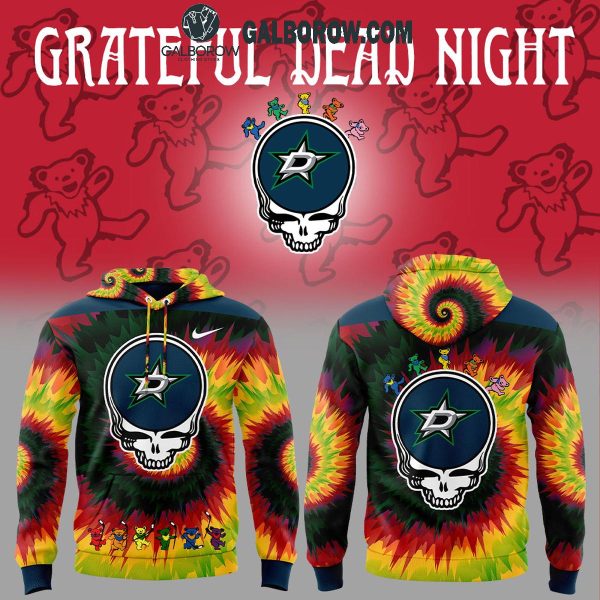 Dallas Stars Grateful Dead 2025 Crazy Rock Night Hoodie T-Shirt