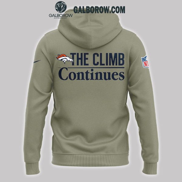 Denver Broncos The Climb Continues Football Team 2025 Hoodie T-Shirt