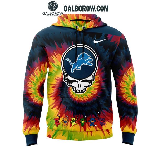 Detroit Lions Grateful Dead 2025 Crazy Rock Night Hoodie T-Shirt