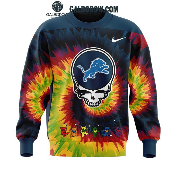 Detroit Lions Grateful Dead 2025 Crazy Rock Night Hoodie T-Shirt