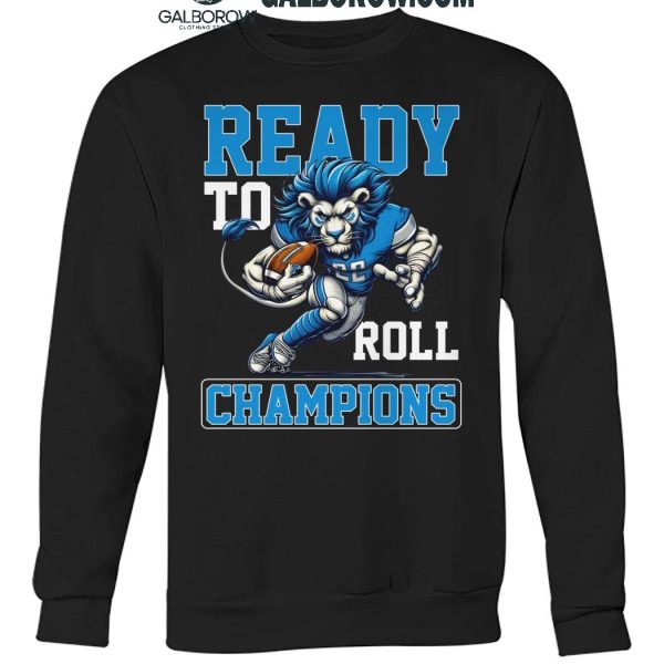 Detroit Lions Ready To Roll NFC North Champions 2024 Lion Football T Shirt