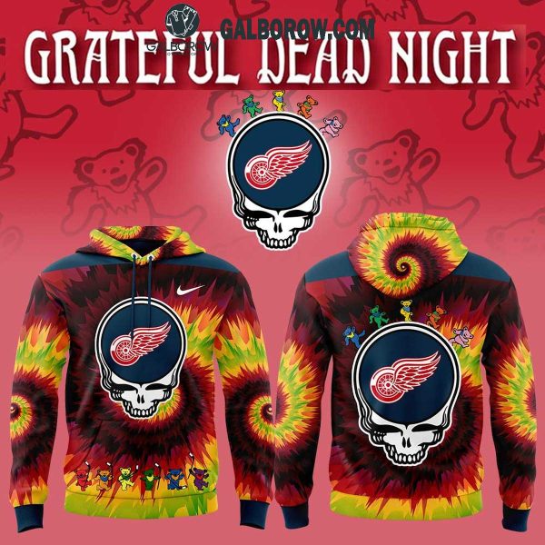 Detroit Red Wings Hockey Crazy Grateful Dead Night 2025 Hoodie T-Shirt