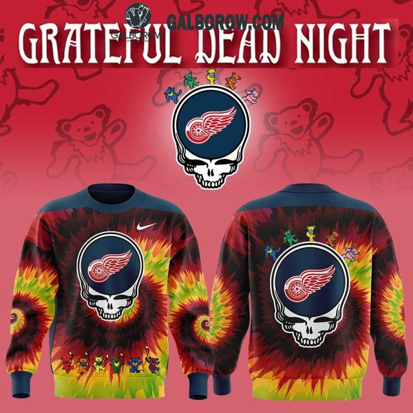 Detroit Red Wings Hockey Crazy Grateful Dead Night 2025 Hoodie T-Shirt