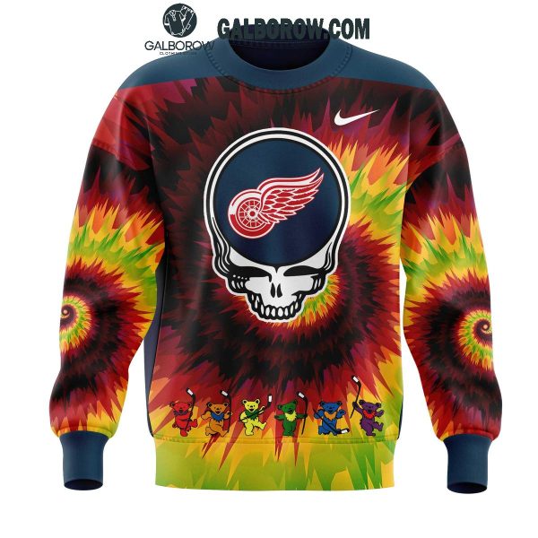 Detroit Red Wings Hockey Crazy Grateful Dead Night 2025 Hoodie T-Shirt