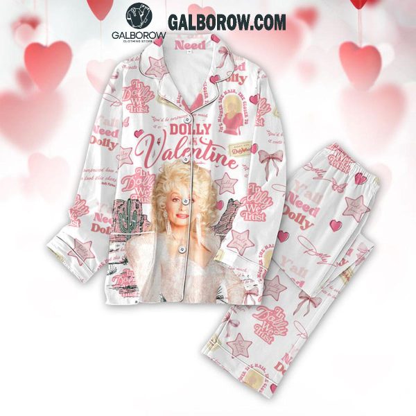 Dolly Parton 2025 Happy Valentine’s Day Polyester Pajamas Set