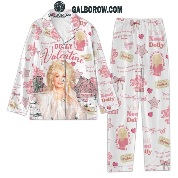 Dolly Parton 2025 Happy Valentine’s Day Polyester Pajamas Set