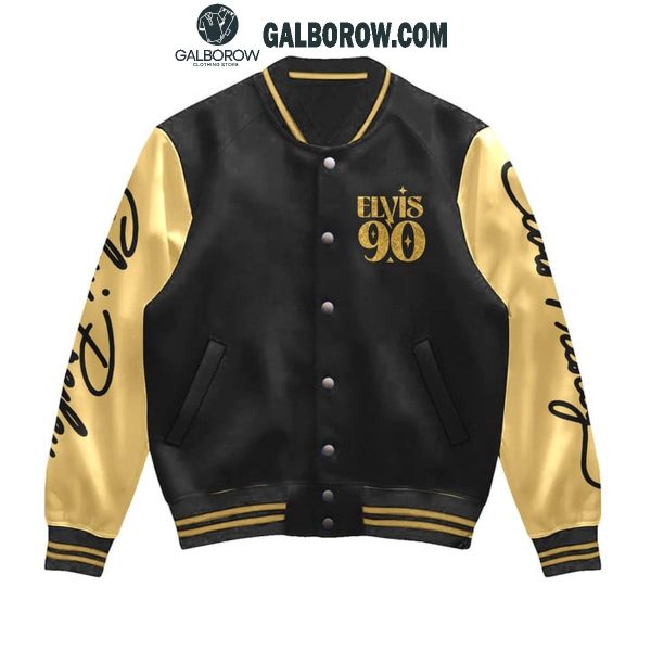 Elvis Presley 90th Anniversary 1935-2025 Thank You Baseball Jacket