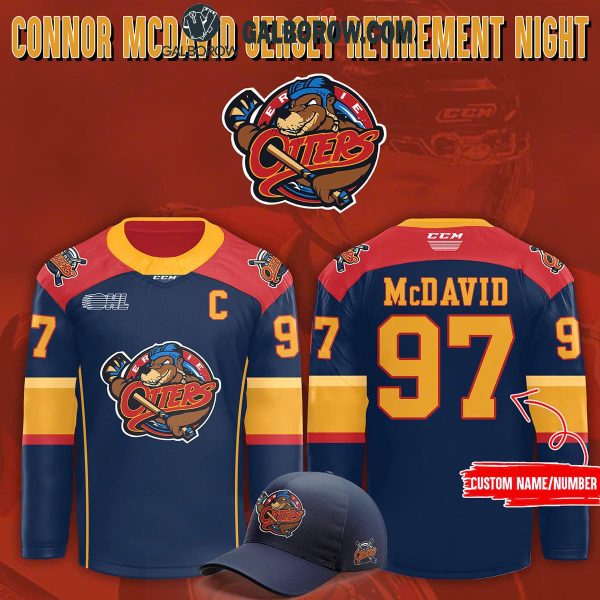 Erie Otters 2025 Connor McDavid Jersey Retirement Night Hockey Jersey