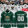 North Bay Battalion New Season Of Gold And Green 2025 Personalized Hockey Jersey