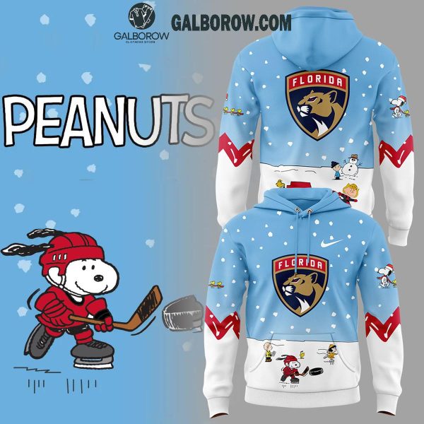 Florida Panthers Holidays With Peanuts Snoopy Anniversary 2025 Hoodie T-Shirt