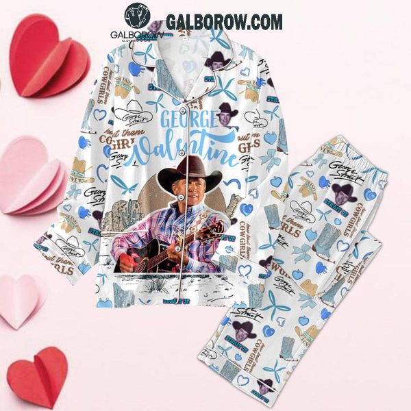 George Strait 2025 Happy Valentine’s Day Polyester Pajamas Set