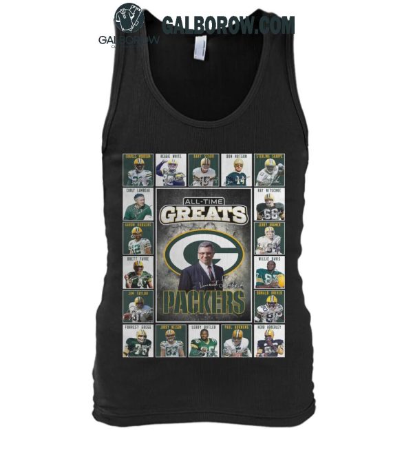 Green Bay Packers All-Time Greats Of The Packers Football 2025 T-Shirt