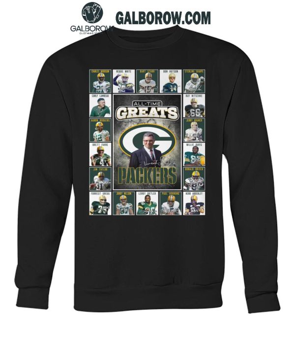 Green Bay Packers All-Time Greats Of The Packers Football 2025 T-Shirt