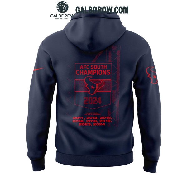 Houston Texans 2024 AFC South Champions 8th Time Glory Hoodie T-Shirt