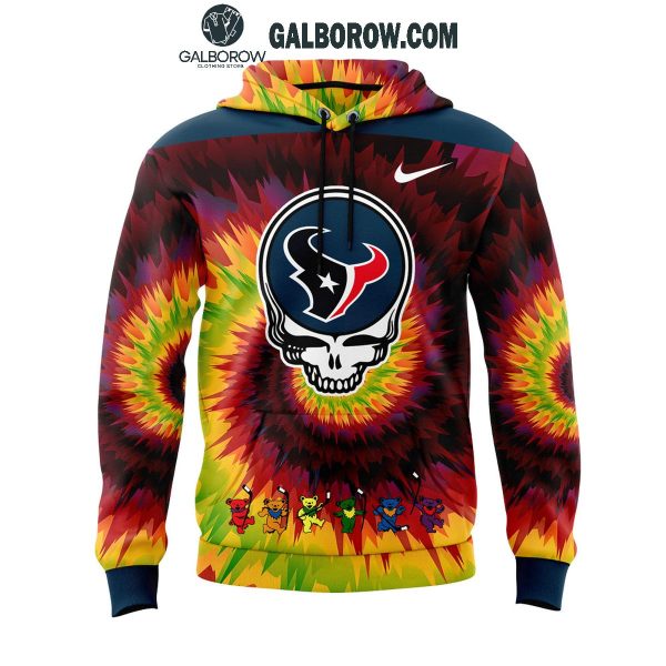 Houston Texans Grateful Dead 2025 Crazy Rock Night Hoodie T-Shirt