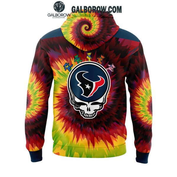 Houston Texans Grateful Dead 2025 Crazy Rock Night Hoodie T-Shirt