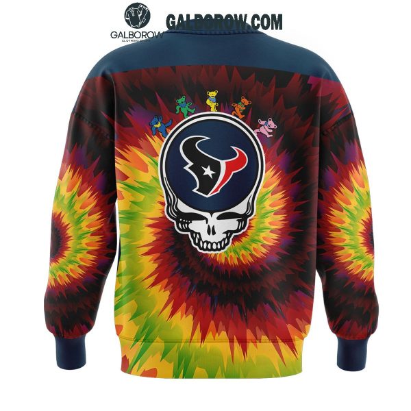 Houston Texans Grateful Dead 2025 Crazy Rock Night Hoodie T-Shirt