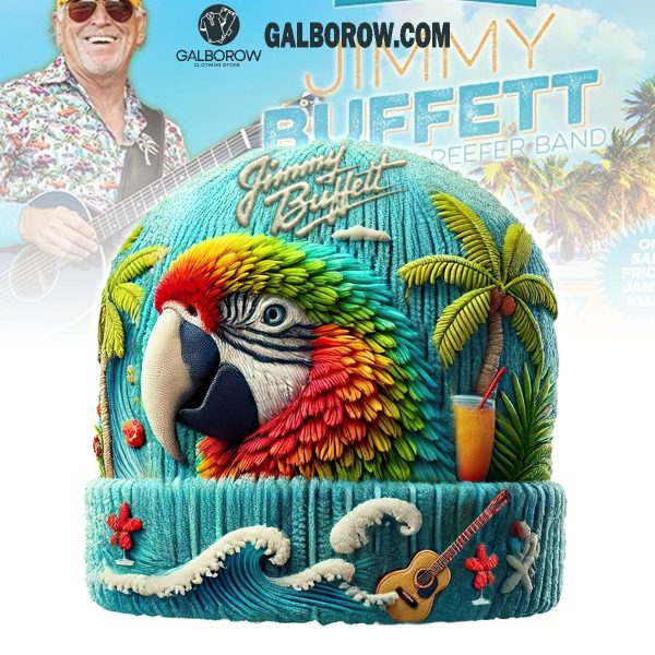 Jimmy Buffet Island’s Life With Best Parrot 2025 Beanie Hat