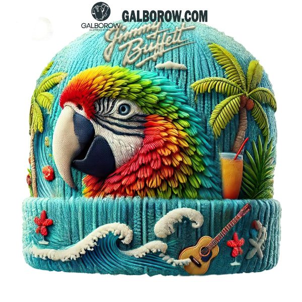 Jimmy Buffet Island’s Life With Best Parrot 2025 Beanie Hat