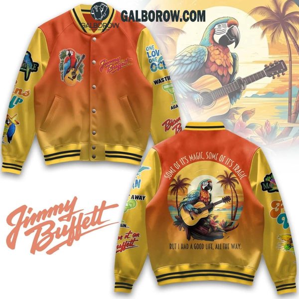 Jimmy Buffett Some Of It’s Magic Some Of It’s Tragic Baseball Jacket