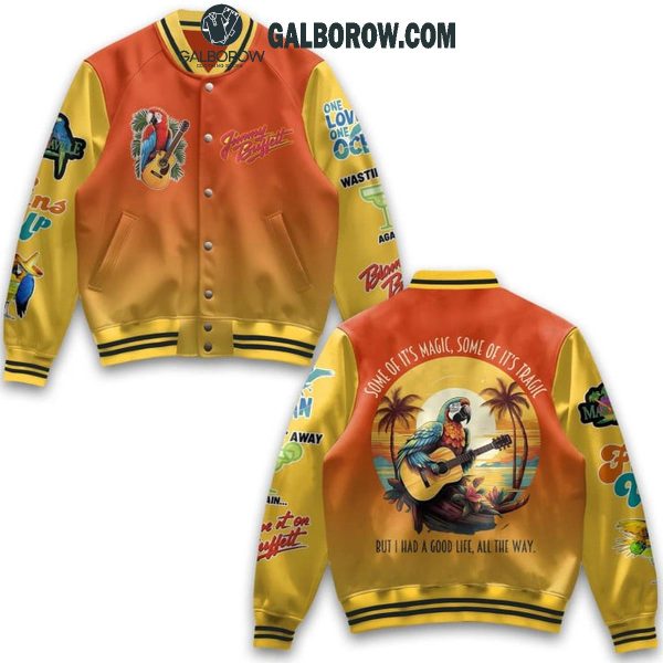 Jimmy Buffett Some Of It’s Magic Some Of It’s Tragic Baseball Jacket