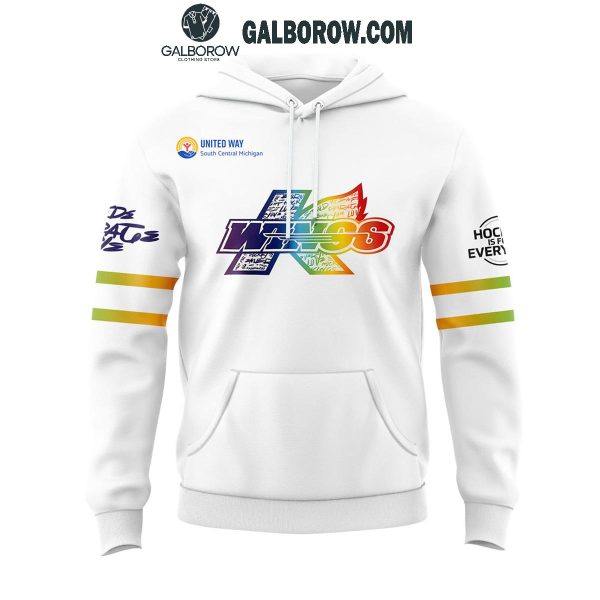 Kalamazoo Wings Uniform Tonight’s Rainbow Ice 2025 Version Hoodie T-Shirt