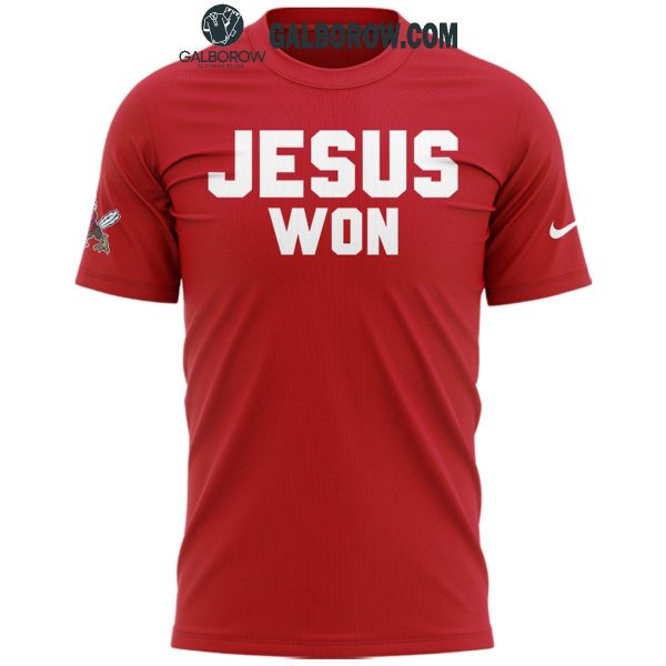 Liberty Flames Coach Jamey Chadwell Jesus Won 2025 Hoodie T-Shirt