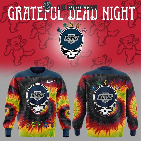 Los Angeles Kings Grateful Dead 2025 Crazy Rock Night Hoodie T-Shirt