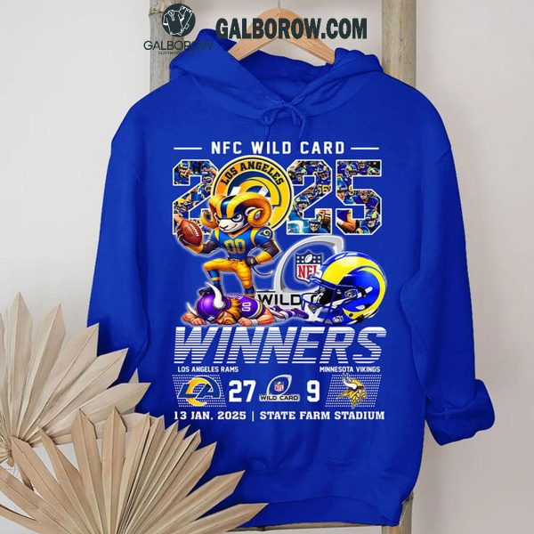 Los Angeles Rams Celebrating NFC Wild Card Winners 2025 Beat Vikings T-Shirt